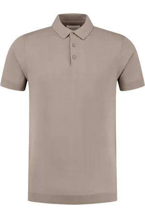 Pure Path Top, Herre, Brun, L, Bomuld, Essential Knitwear Polo Brun Herre