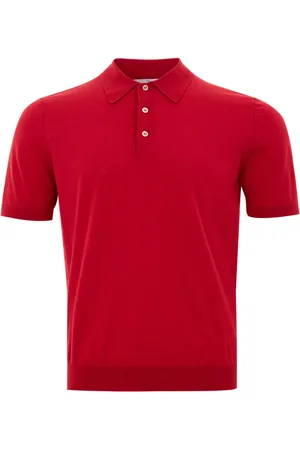 Gran Sasso Top, Herre, Rød, L, Bomuld, Rød Bomuldspolo