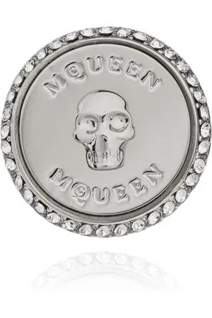 Alexander McQueen Tilbehør, Herre, Grå, ONE SIZE, Enkelt Ørering
