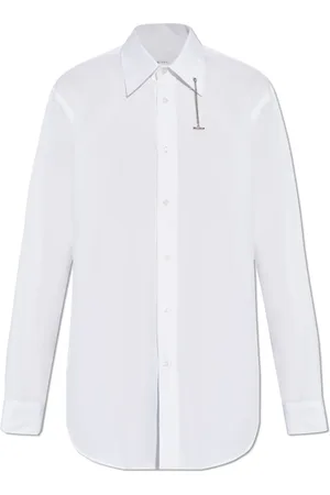 Alexander McQueen Skjorte, Herre, Hvid, M, Bomuld, Bomuldsskjorte