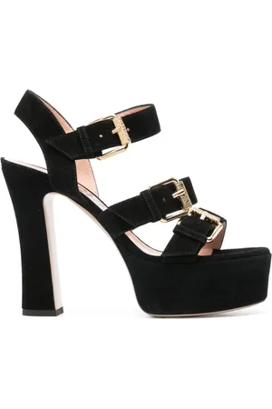 Moschino Sko, Dame, Sort, 40 EU, Uld, Sorte Slingback Sandaler