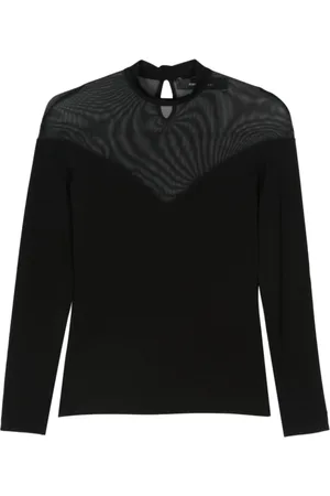 FEDERICA TOSI Top, Dame, Sort, XS, Uld, Sort Topwear Aw24