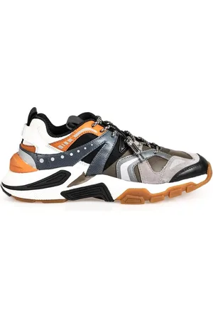 Geox Sko, Herre, Flerfarvet, 41 EU, Læder, Sneakers med Rund Tå og Logo Sål