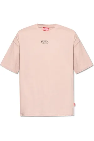 Diesel Top, Herre, Lyserød, XL, Bomuld, T-Shirt med Logo T-Boxt-S5
