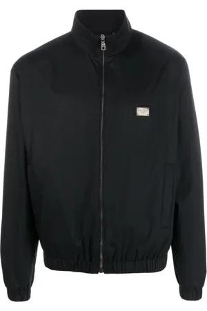 Dolce & Gabbana Jakke, Herre, Sort, XL, Polyester, Sort Parka Jakke til Mænd
