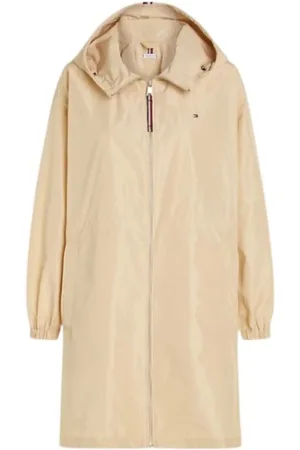 Tommy Hilfiger Jakke, Dame, , 2XS, Uld, Vindtæt Parka med Hætte og Lommer