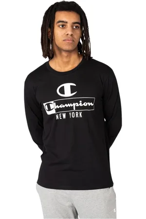 Champion Top, Herre, Sort, 3XL, Bomuld, Casual Longsleeve Skjorte