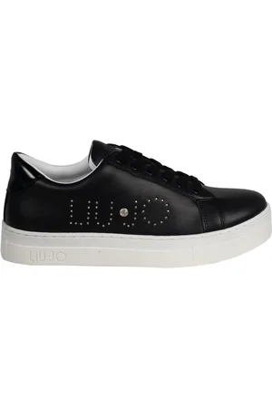Liu Jo Sko, Dame, Sort, 37 EU, Uld, Stilfulde Snøresneakers