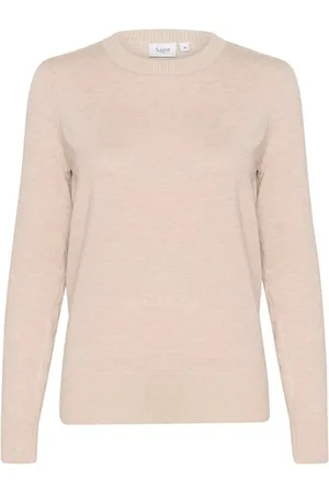 Saint Tropez Strik, Dame, , XL, Uld, Grå Melange Strik Pullover Model 30511753
