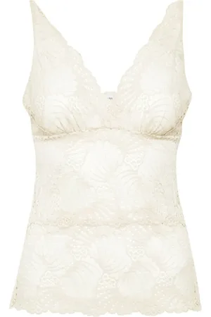 Saint Tropez Top, Dame, Hvid, M, Uld, DaisySZ Blonde Top Ice