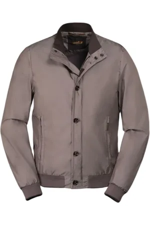 MOORER Jakke, Herre, Brun, M, Iridescent Taffeta Bomber Jacket