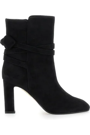 Aquazzura Sko, Dame, Sort, 36 EU, Sort Sløjfe Bootie Støvler