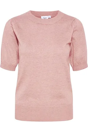 Saint Tropez Strik, Dame, Lyserød, XL, Uld, MilaSZ SS Pullover Strik Ash Rose