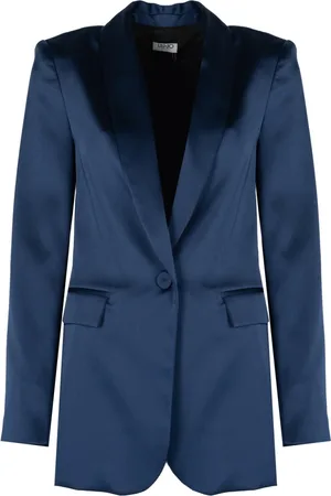 Liu Jo Jakke, Dame, Blå, M, Elegant Blazer med knaplukning