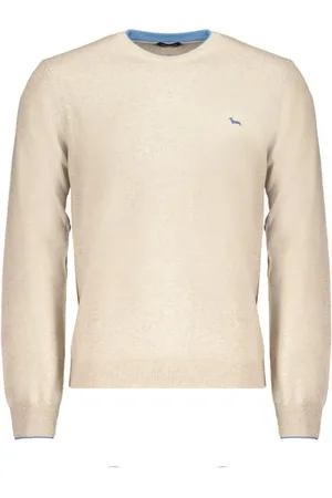 HARMONT&BLAINE Strik, Herre, , XL, Kashmirtrøje med broderi og logo