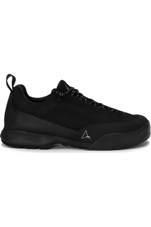 ROA Sko, Herre, Sort, 45 EU, Suede, Suede Sneaker med Vibram Sole