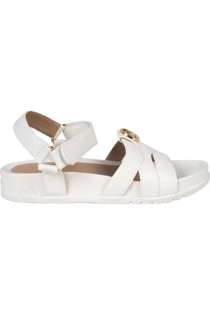 Liu Jo Sko, Dame, Hvid, 39 EU, Uld, Stilfulde Velcro Sandaler
