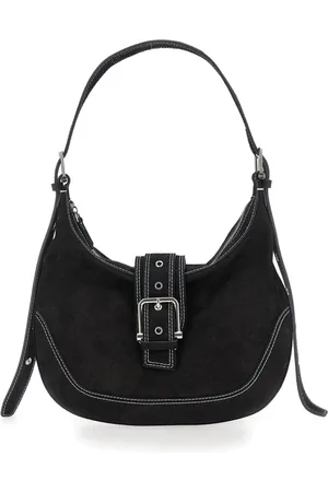 OSOI Taske, Dame, Sort, ONE SIZE, Uld, Sort Skuldertaske med Justerbar Lukning