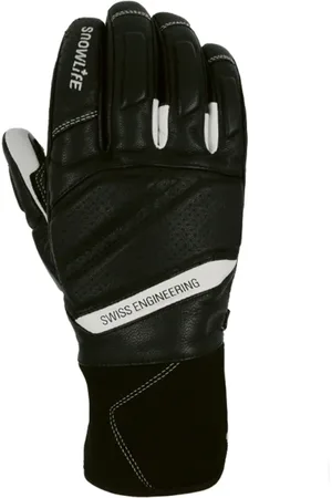 Snowlife Sport, Herre, Sort, S, Uld, Sort/Hvid Anatomic DT Handsker