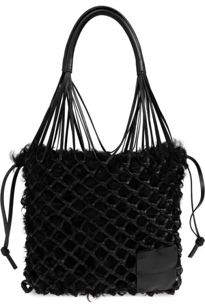 Jil Sander Taske, Dame, Sort, ONE SIZE, Uld, Læder Skuldertaske