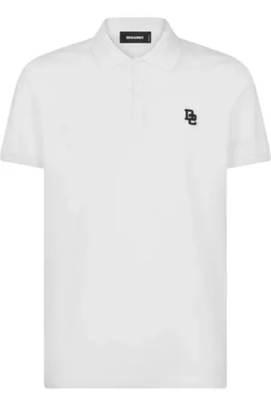 Dsquared2 Top, Herre, Hvid, 2XL, Bomuld, Tennis Fit Polo Shirt