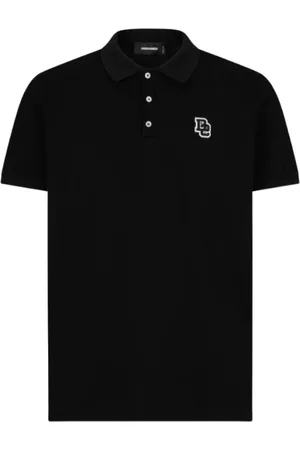 Dsquared2 Top, Herre, Sort, XL, Bomuld, Tennis Fit Polo Shirt