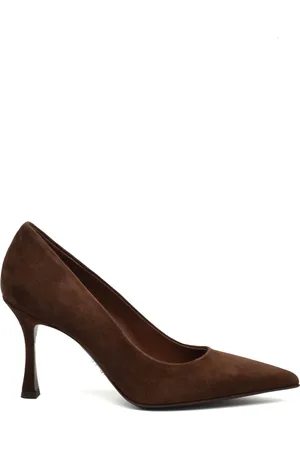 SERGIO LEVANTESI Sko, Dame, Brun, 38 EU, Brun Ruskind Højhælede Pumps