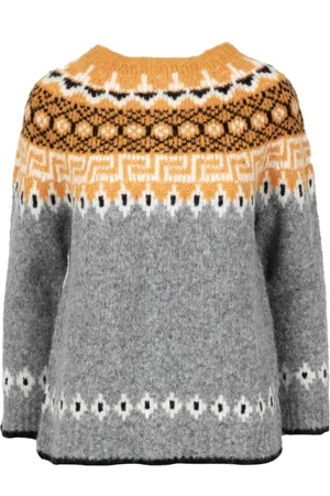 SEMICOUTURE Strik, Dame, Flerfarvet, XS, Uld, Nordisk Uldblanding Sweater