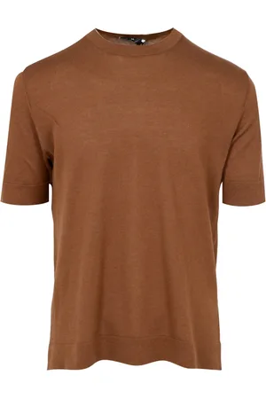 PT Torino Top, Herre, Brun, 2XL, Bomuld, Hvid Bomuldssilkeblanding T-shirts og Polos