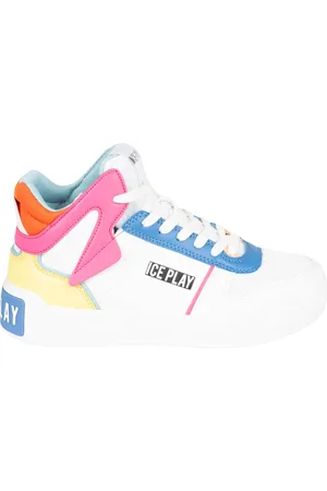 Ice Play Sko, Dame, Flerfarvet, 39 EU, Læder, Klassiske Høje Top Sneakers