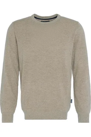 Barbour Strik, Herre, , L, Tartan Albue Patch Crewneck Sweaters