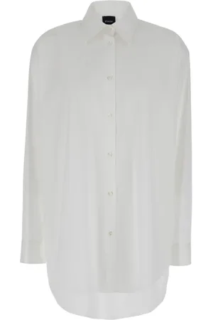 Plaîn Units Bluser & Skjorter, Dame, Hvid, 2XS, Bomuld, Hvid Bomuld Oversize Skjorte
