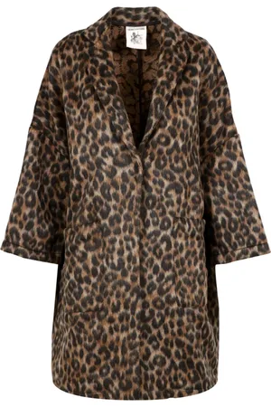 SEMICOUTURE Frakke, Dame, Flerfarvet, M, Uld, Plettet Uldfrakke