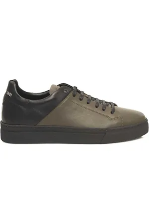 Cerruti 1881 Sko, Herre, Grøn, 42 EU, Læder, Herre Læder Sneakers med Gummisål