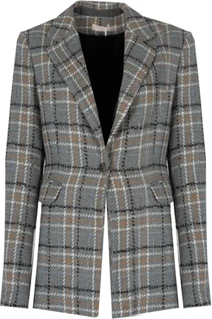 Liu Jo Jakke, Dame, Grå, XS, Uld, Klassisk Blazer