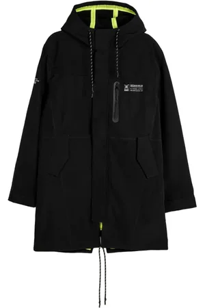 Munich Frakke, Dame, Sort, M, Uld, Sort Tekstil Parka til Kvinder
