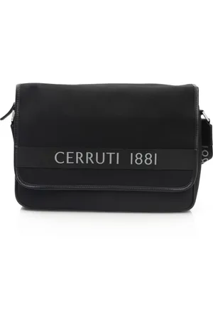 Cerruti 1881 Taske, Herre, Sort, ONE SIZE, Crossbody Taske med Logo Lukning