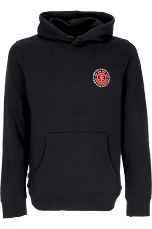 Element Sweathshirts & Hoodies, Herre, Sort, S, Bomuld, Sort hættetrøje med sæltryk