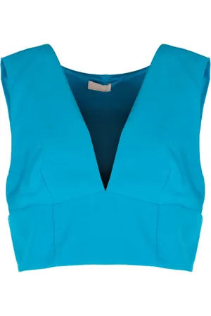 Liu Jo Top, Dame, Blå, L, Elegant V-Neck Top
