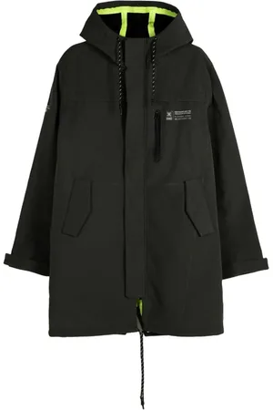 Munich Frakke, Dame, Grøn, S, Uld, Khaki Tekstil Parka til Kvinder