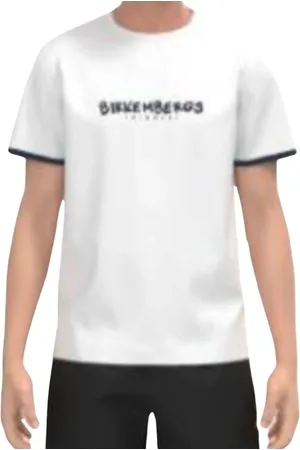 Bikkembergs Top, Herre, Hvid, S, Bomuld, Herre Basic T-shirt