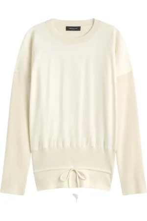 Fabiana Filippi Strik, Dame, , XS, Uld, Stribet Uld Jersey Sweater
