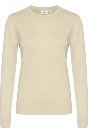 Saint Tropez Strik, Dame, , XL, Uld, MilaSZ Pullover Strik Jojoba Melange