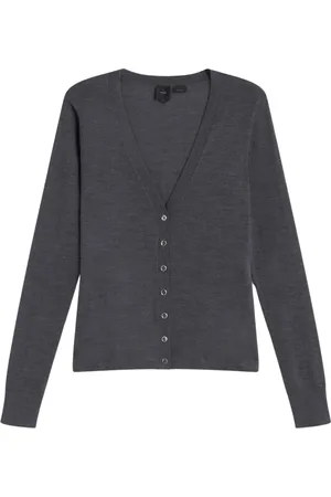 Pinko Strik, Dame, Grå, S, Uld, Gradient Cardigan