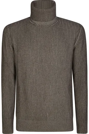 TAGLIATORE Strik, Herre, Brun, M, Uld, Vanise Turtleneck Sweater