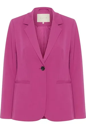 Kaffe Jakke, Dame, Lyserød, 2XL, Uld, Festival Fuchsia Blazer Jakke