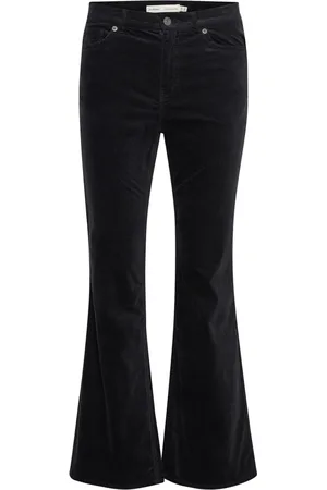 INWEAR Jeans, Dame, Sort, W27, Bomuld, Bootcut Sorte Jeans