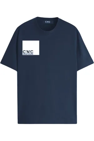 Costume National Top, Herre, Blå, XL, Bomuld, Herre Regular T-Shirt