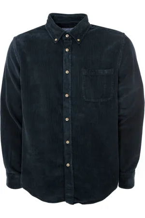 Portuguese Flannel Skjorte, Herre, Blå, M, Uld, Corduroy Button-Down Skjorte
