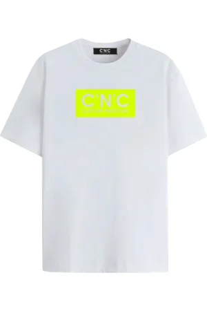 Costume National Top, Herre, Hvid, 2XL, Bomuld, Herre Regular T-Shirt